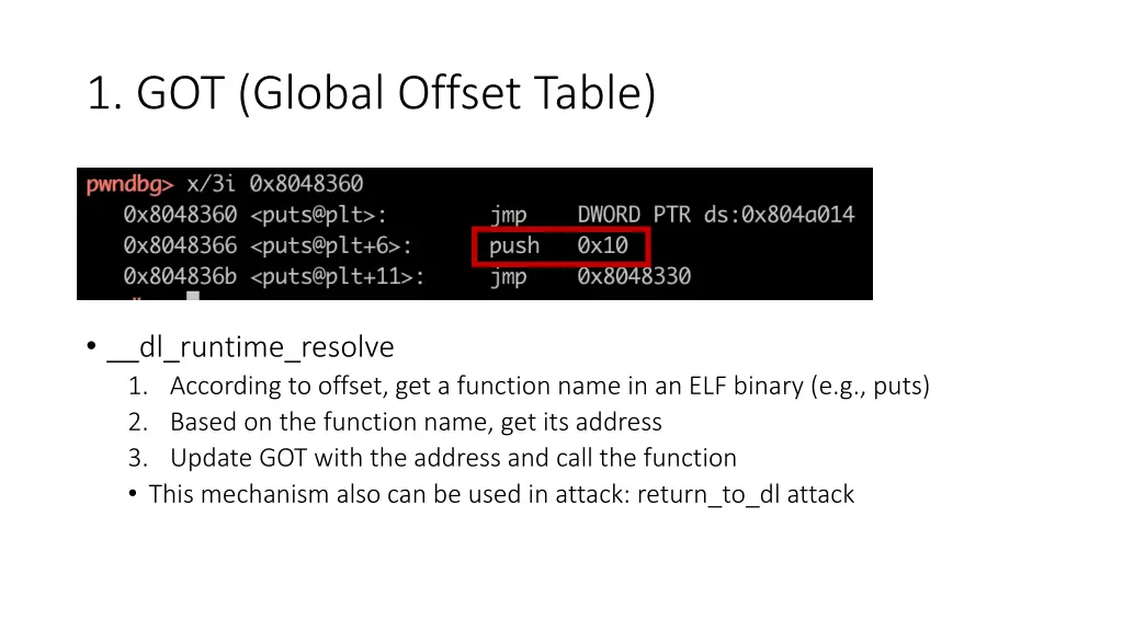 1 got global offset table 3