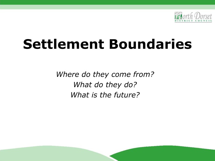 settlement boundaries