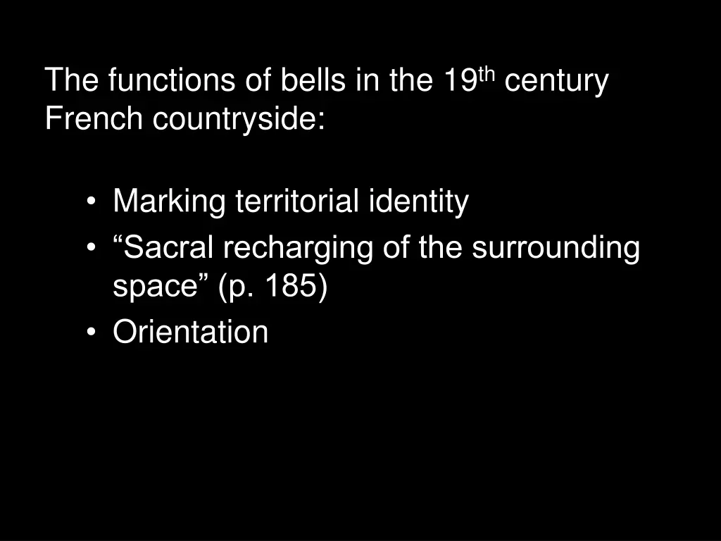 the functions of bells in the 19 th century 3