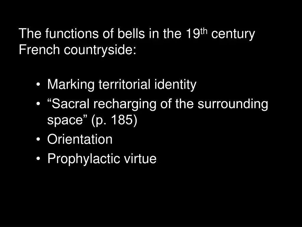 the functions of bells in the 19 th century 4