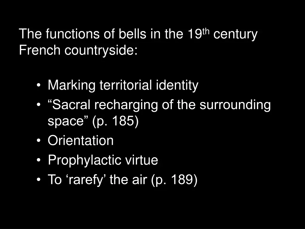 the functions of bells in the 19 th century 5