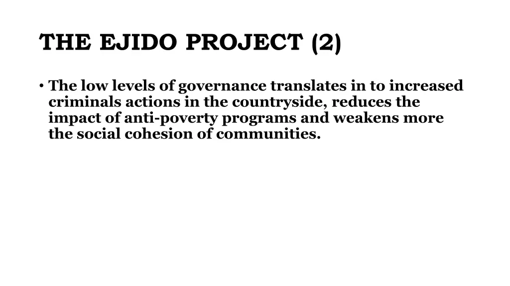 the ejido project 2