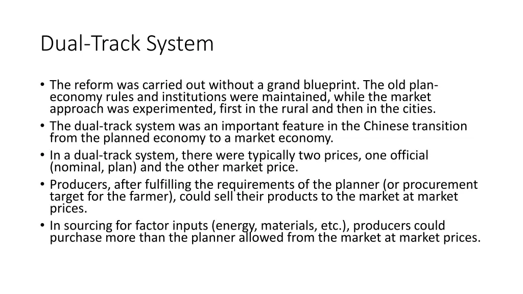 dual track system