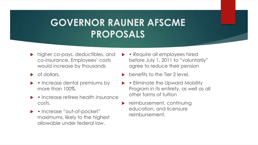 governor rauner afscme proposals 1