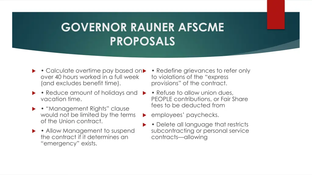 governor rauner afscme proposals 2