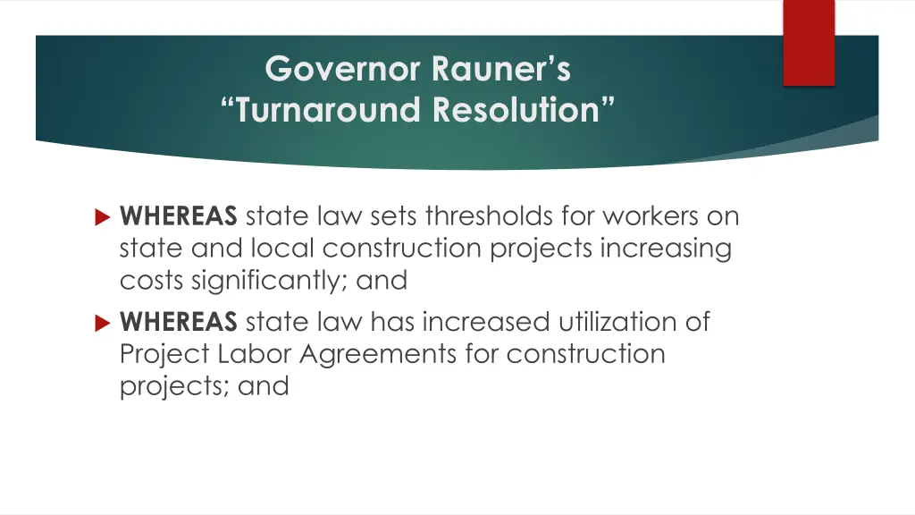 governor rauner s turnaround resolution 2