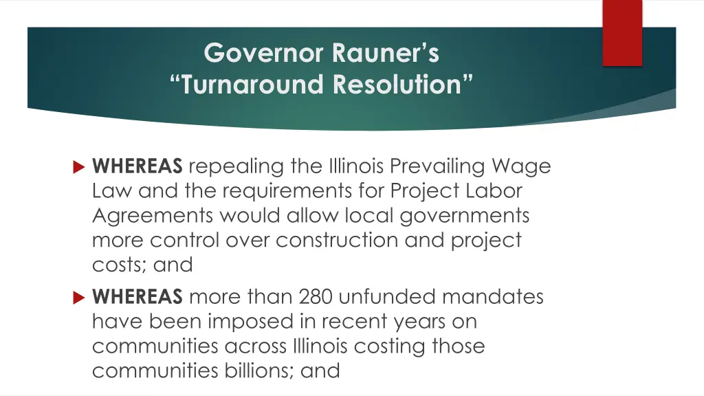 governor rauner s turnaround resolution 3