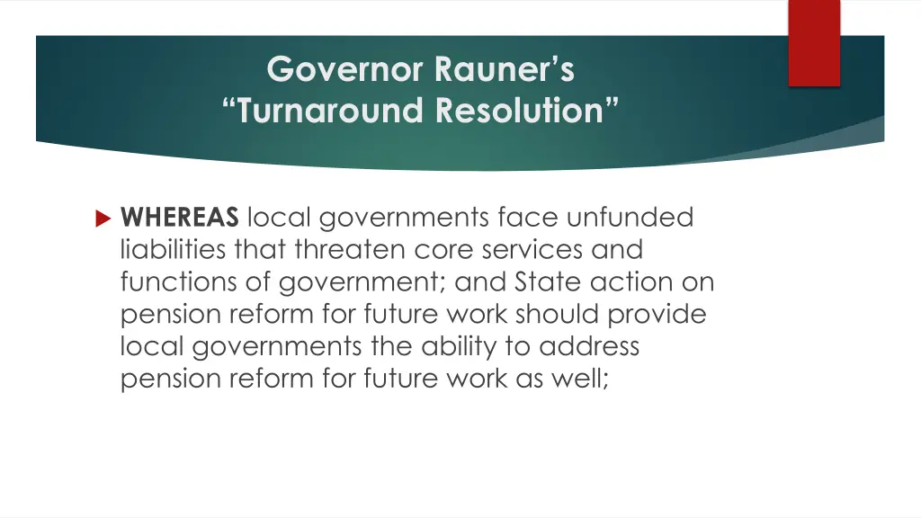 governor rauner s turnaround resolution 7