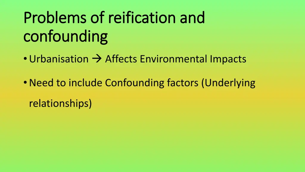 problems of reification and problems 1