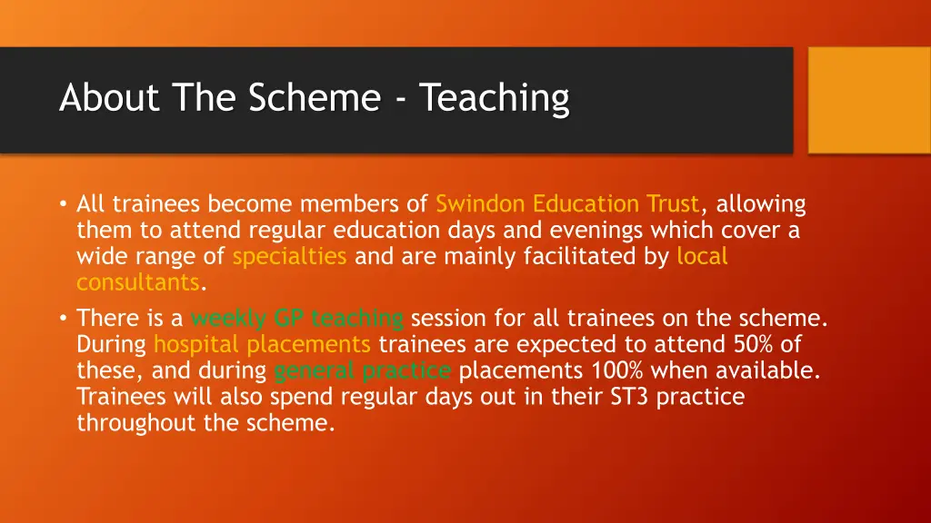 about the scheme teaching