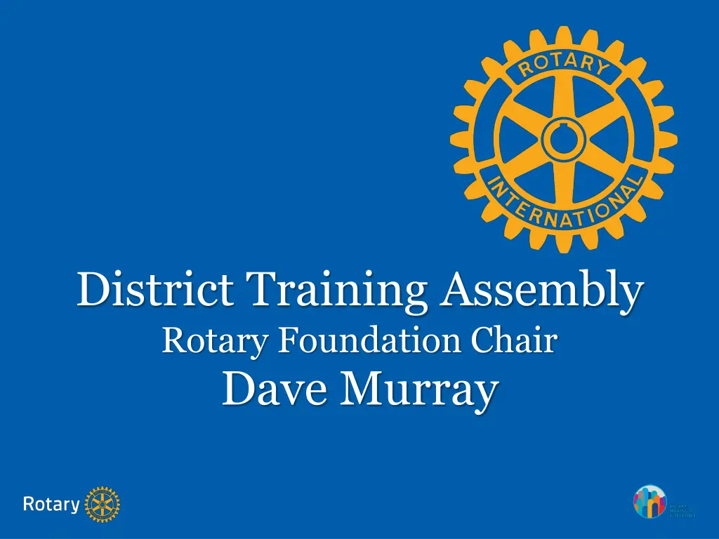 district training assembly rotary foundation