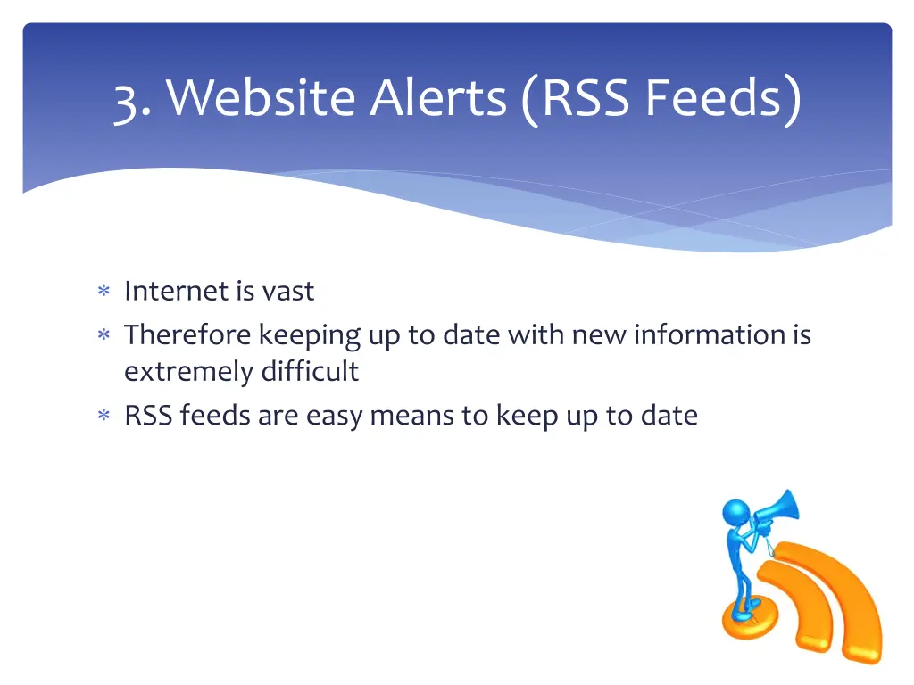 3 website alerts rss feeds