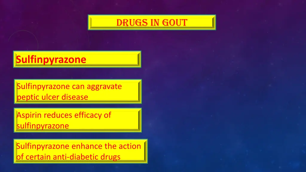 drugs in gout 3