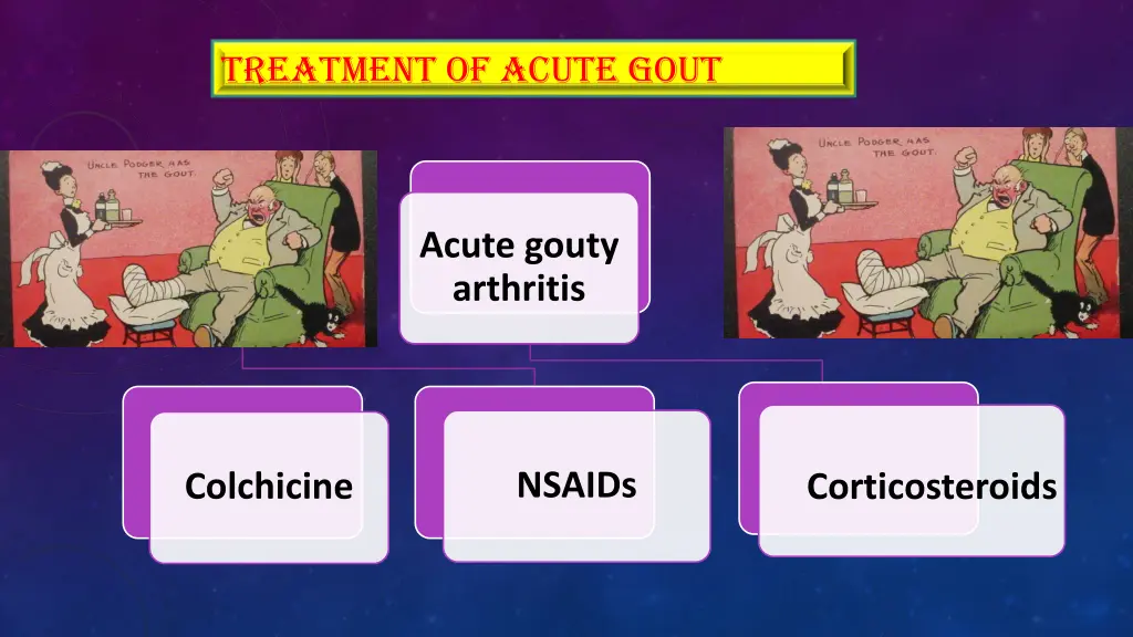 treatment of acute gout