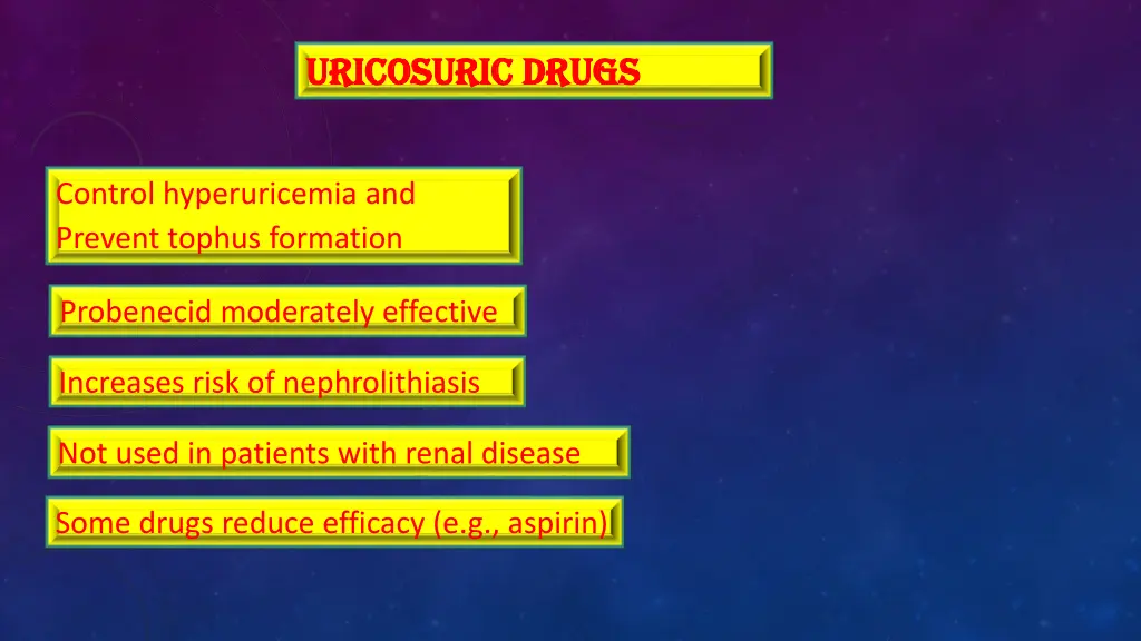 uricosuric uricosuric drugs 1