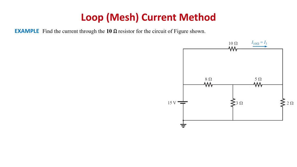 loop mesh current method 22