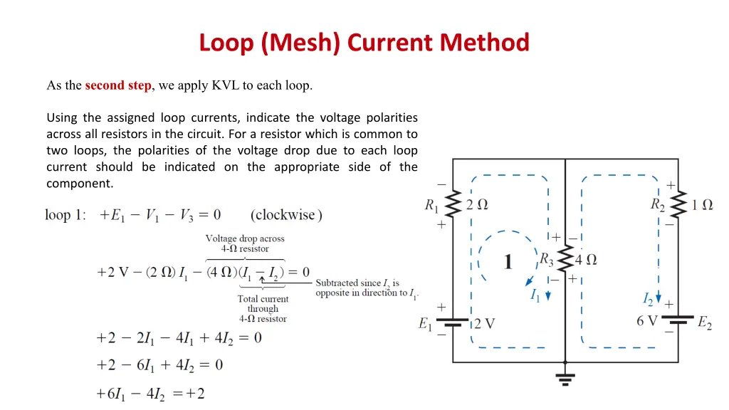 loop mesh current method 6