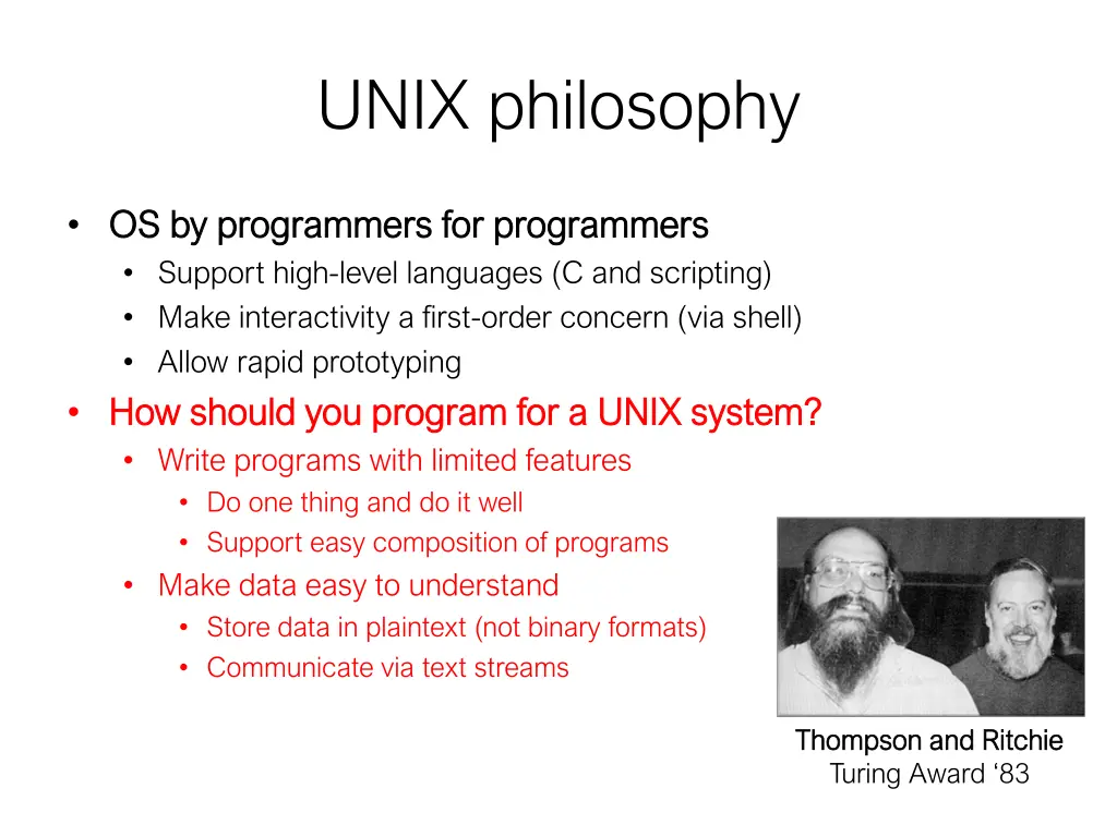 unix philosophy