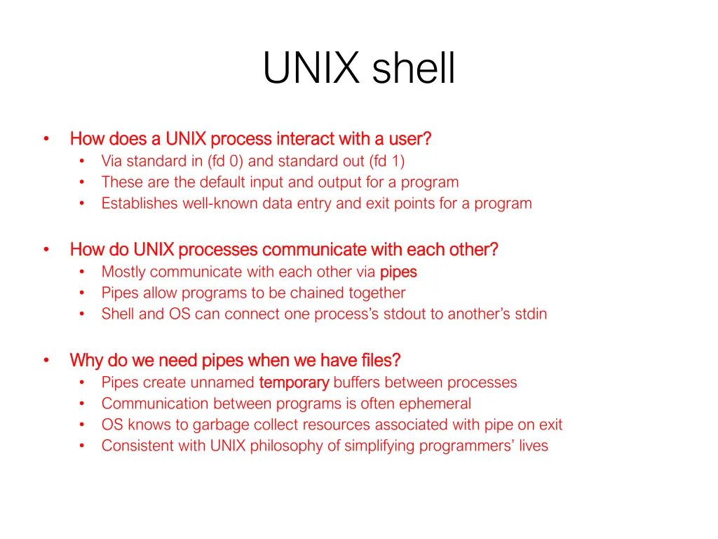 unix shell 1