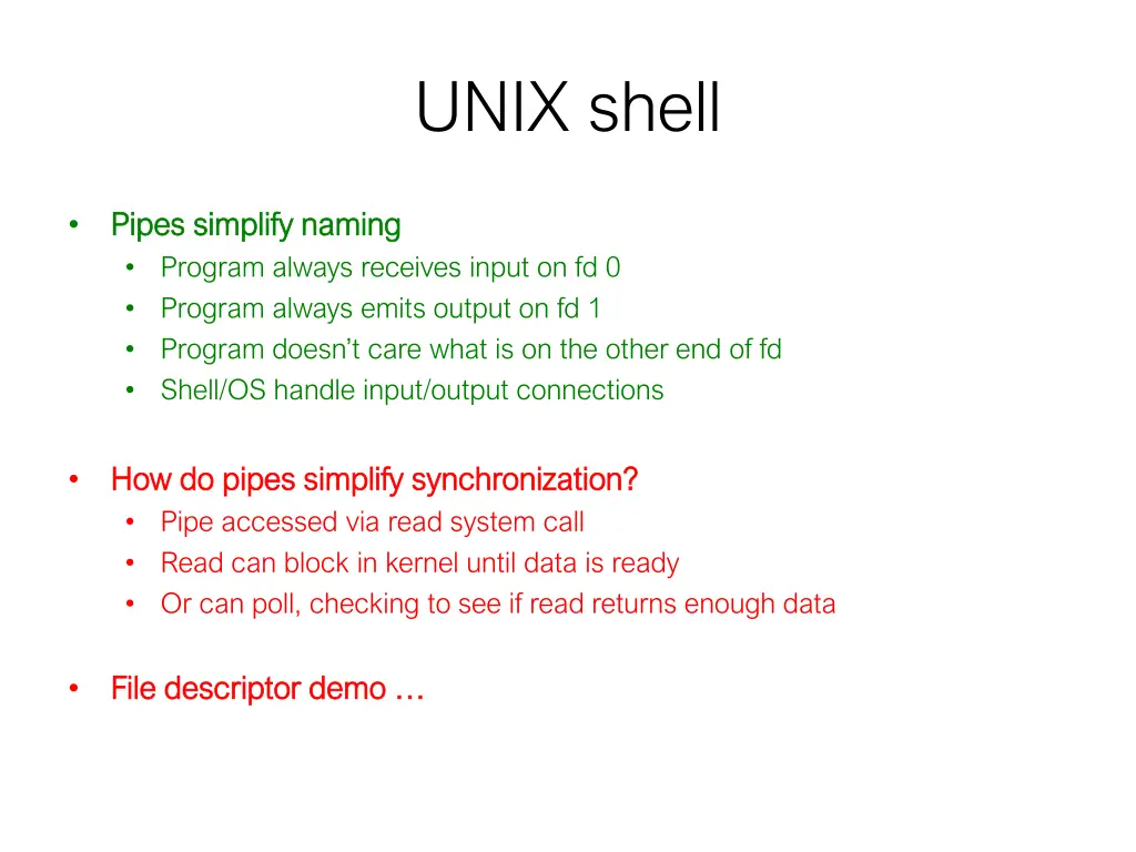 unix shell 2