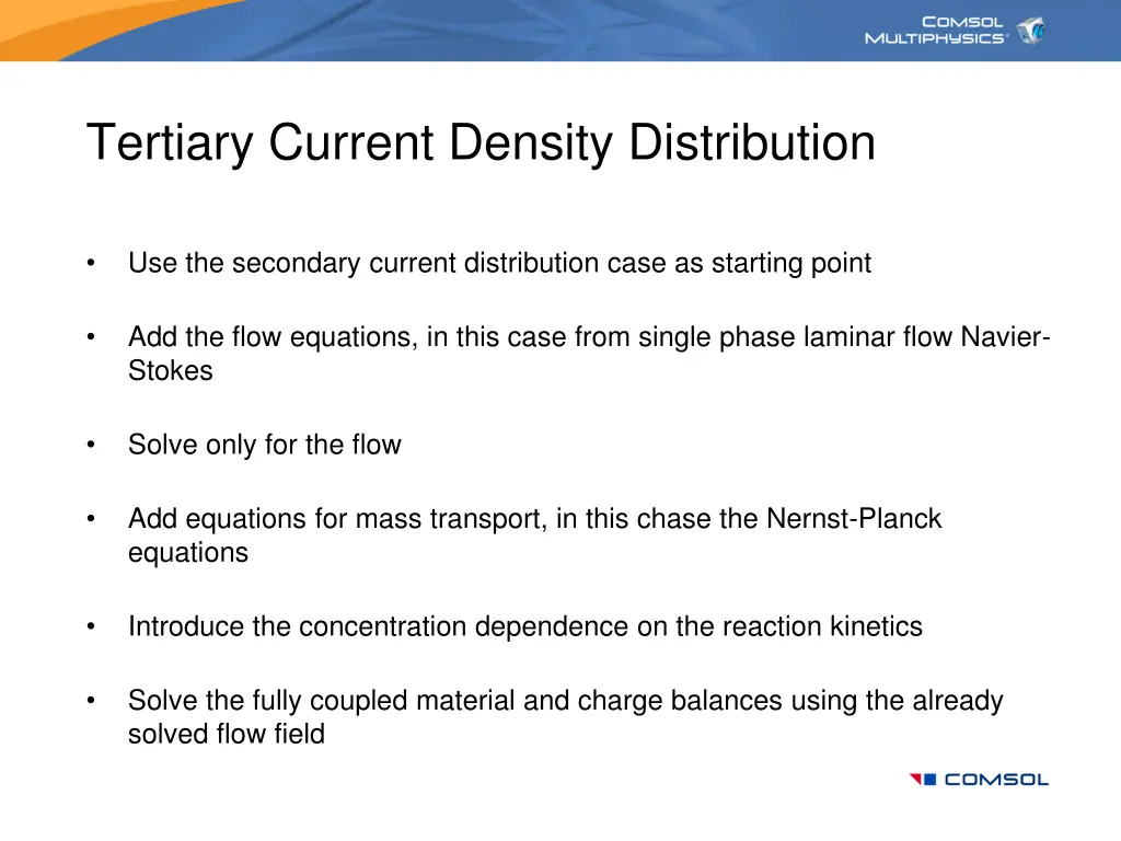 tertiary current density distribution