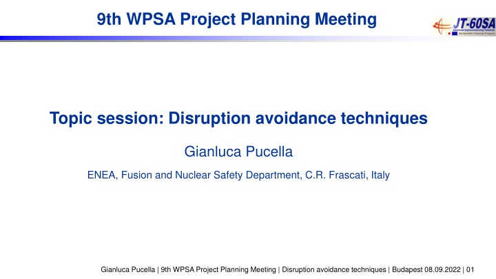 9th wpsa project planning meeting