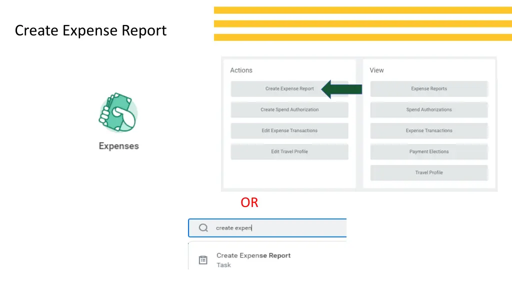 create expense report