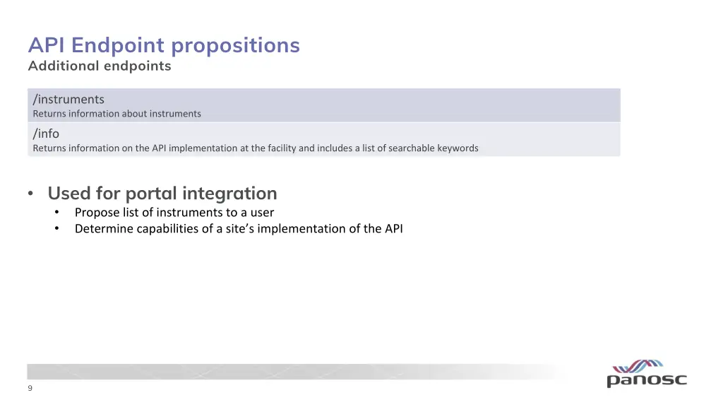 api endpoint propositions additional endpoints