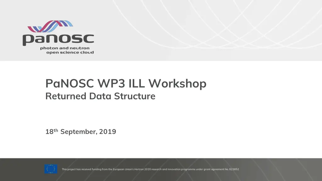 panosc wp3 ill workshop returned data structure