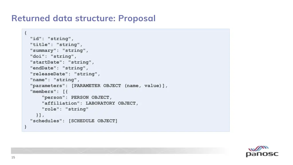 returned data structure proposal