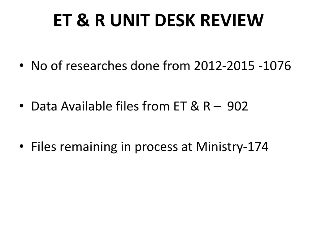 et r unit desk review