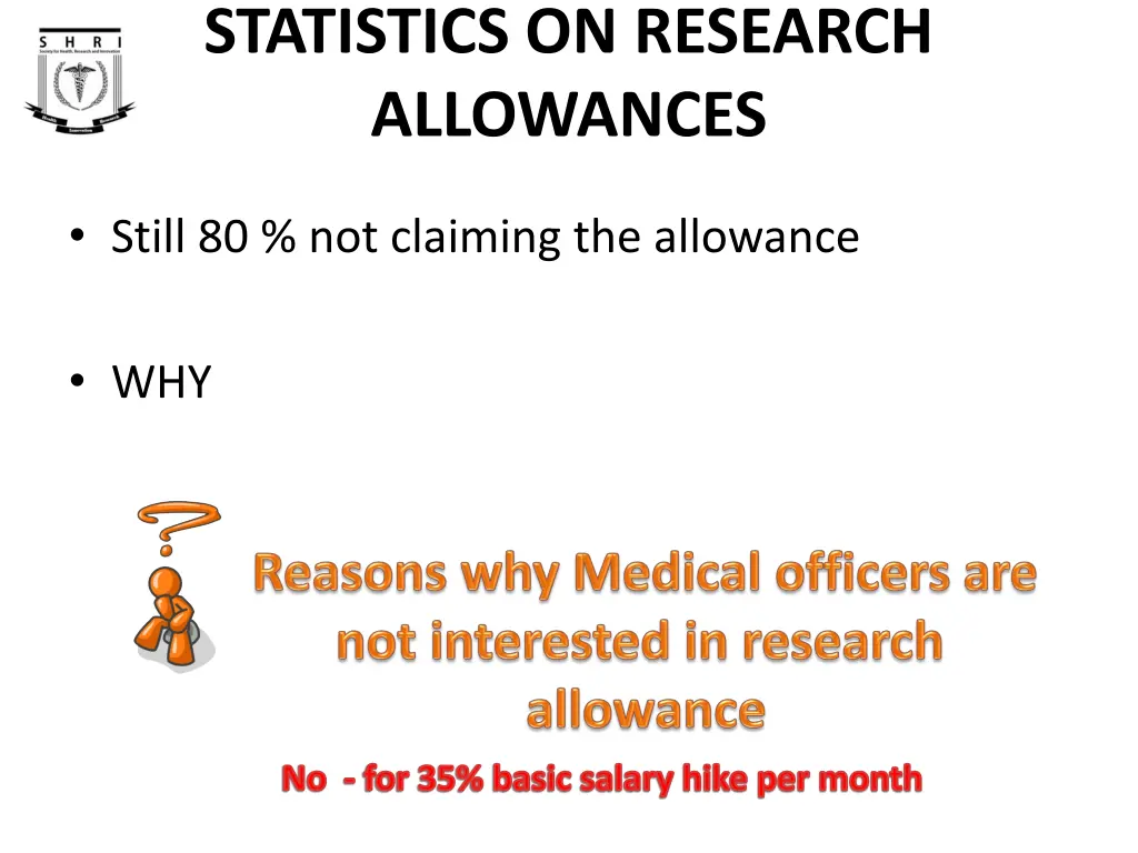 statistics on research allowances 1