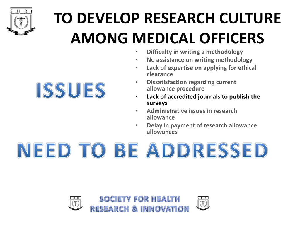 to develop research culture among medical