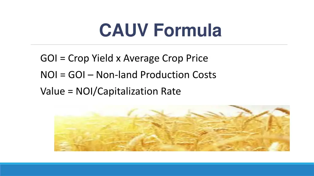 cauv formula