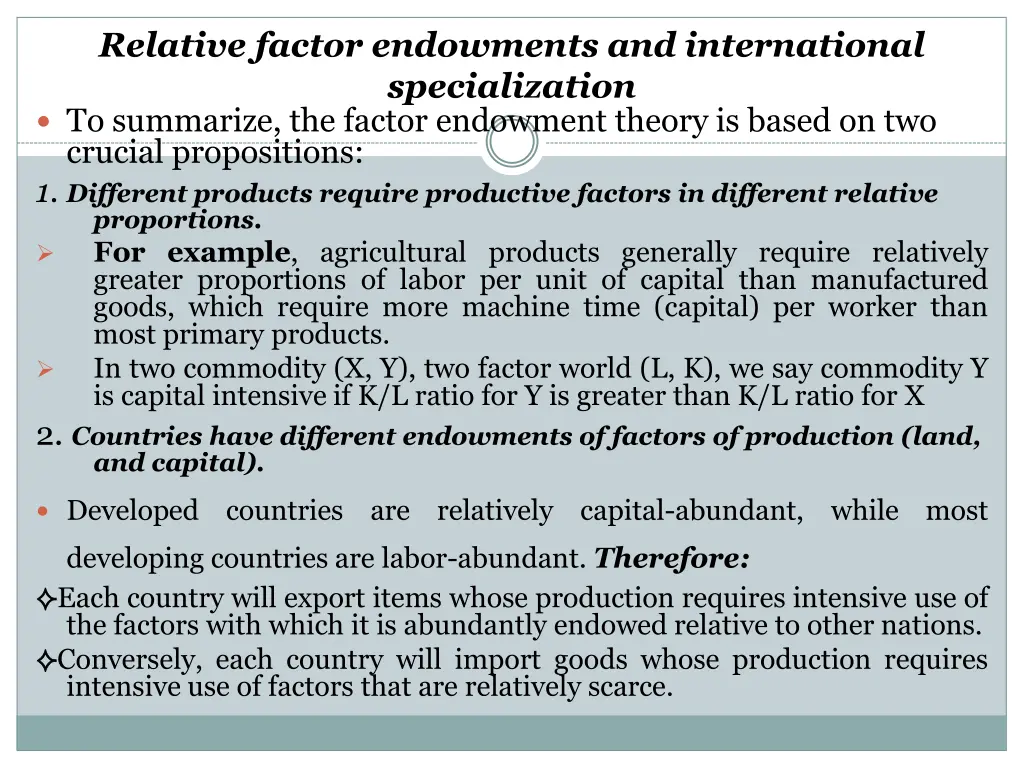 relative factor endowments and international 2