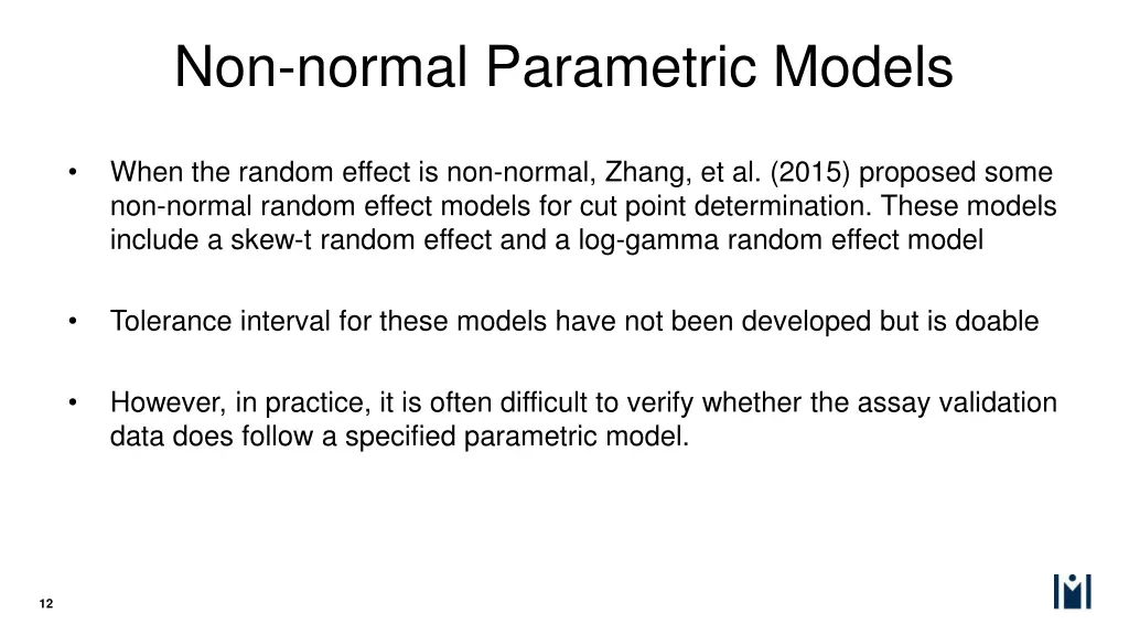 non normal parametric models