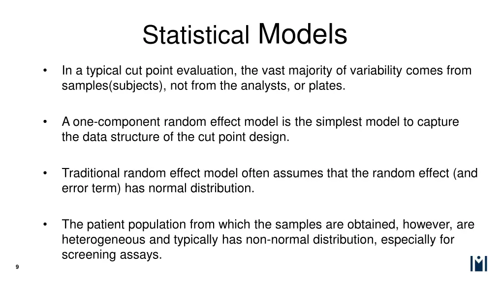 statistical models