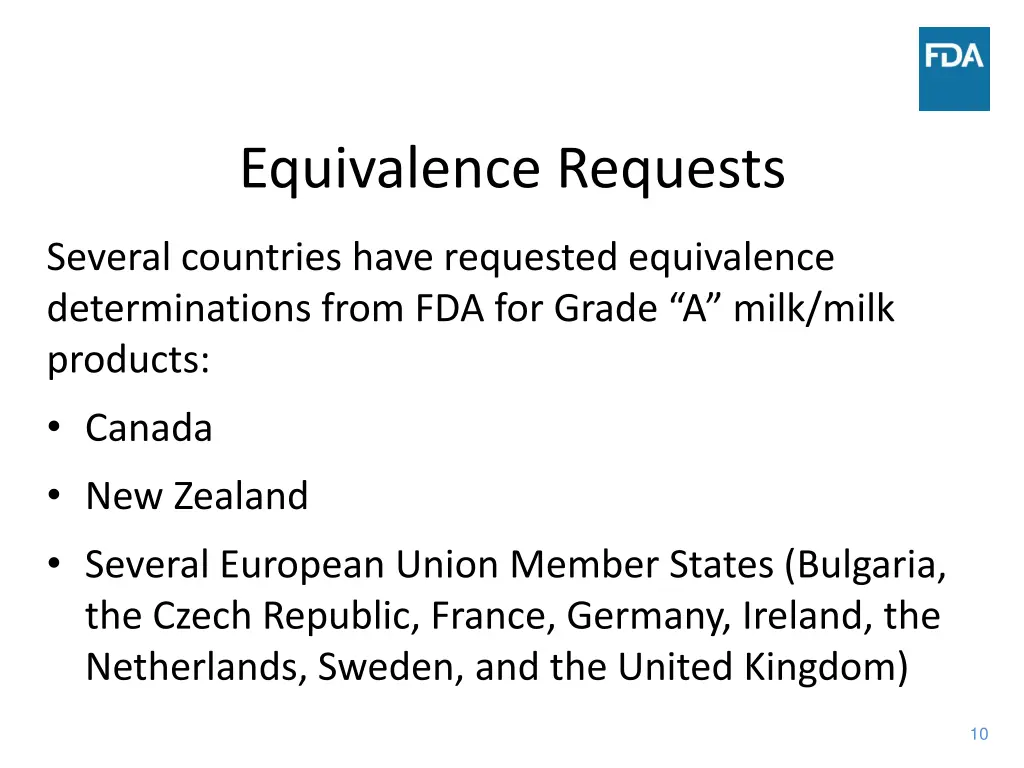 equivalence requests