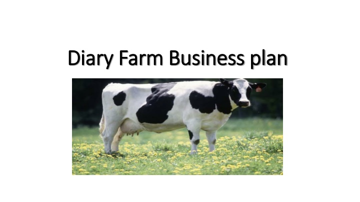 diary farm business plan diary farm business plan