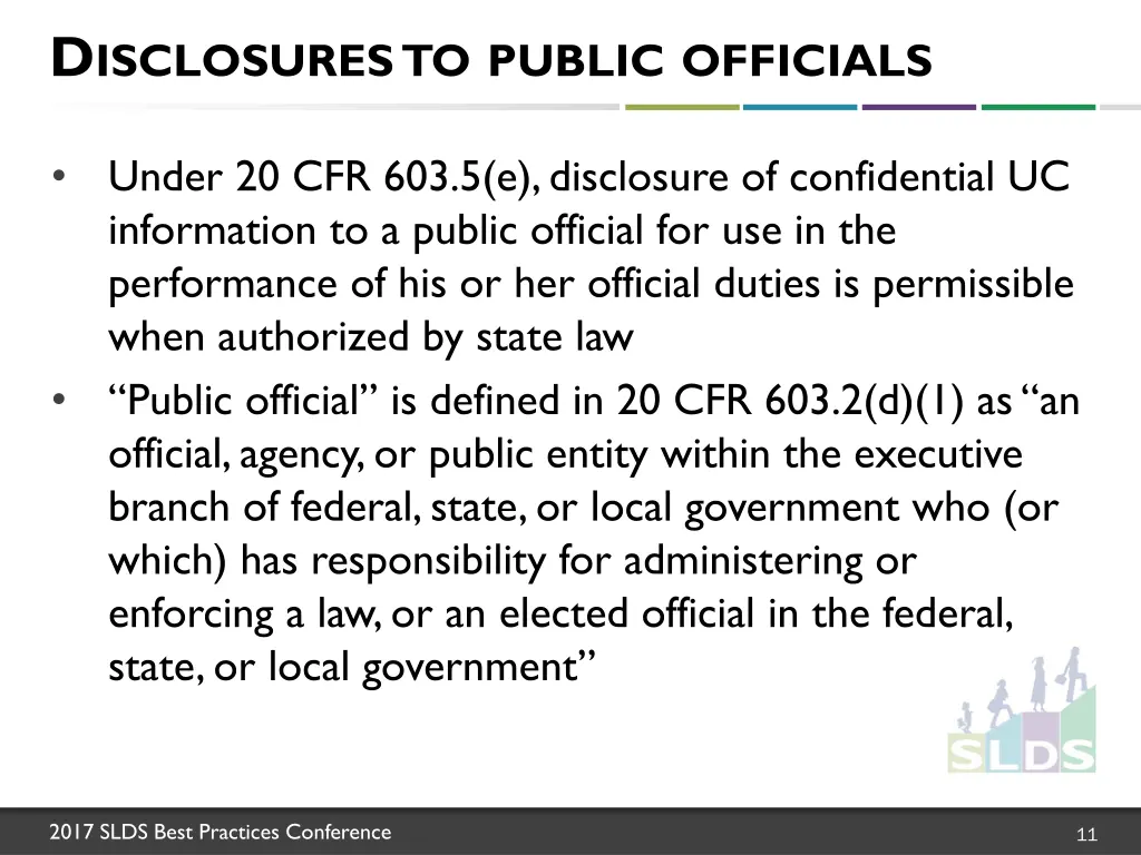 d isclosures to public officials