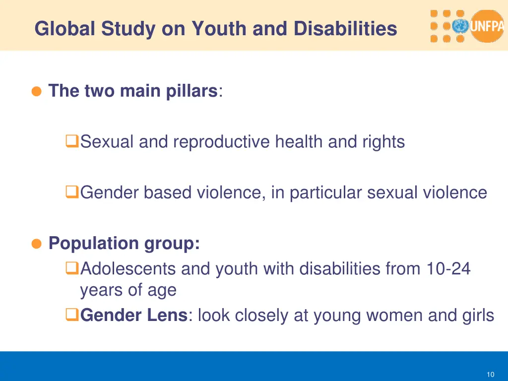 global study on youth and disabilities