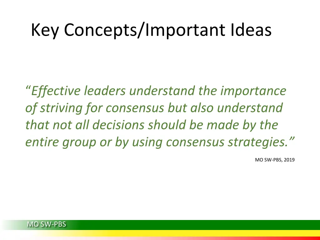 key concepts rationale key concepts important