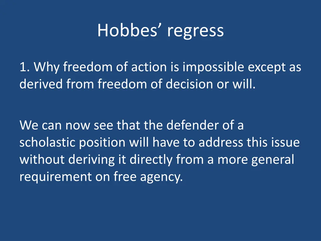 hobbes regress 11