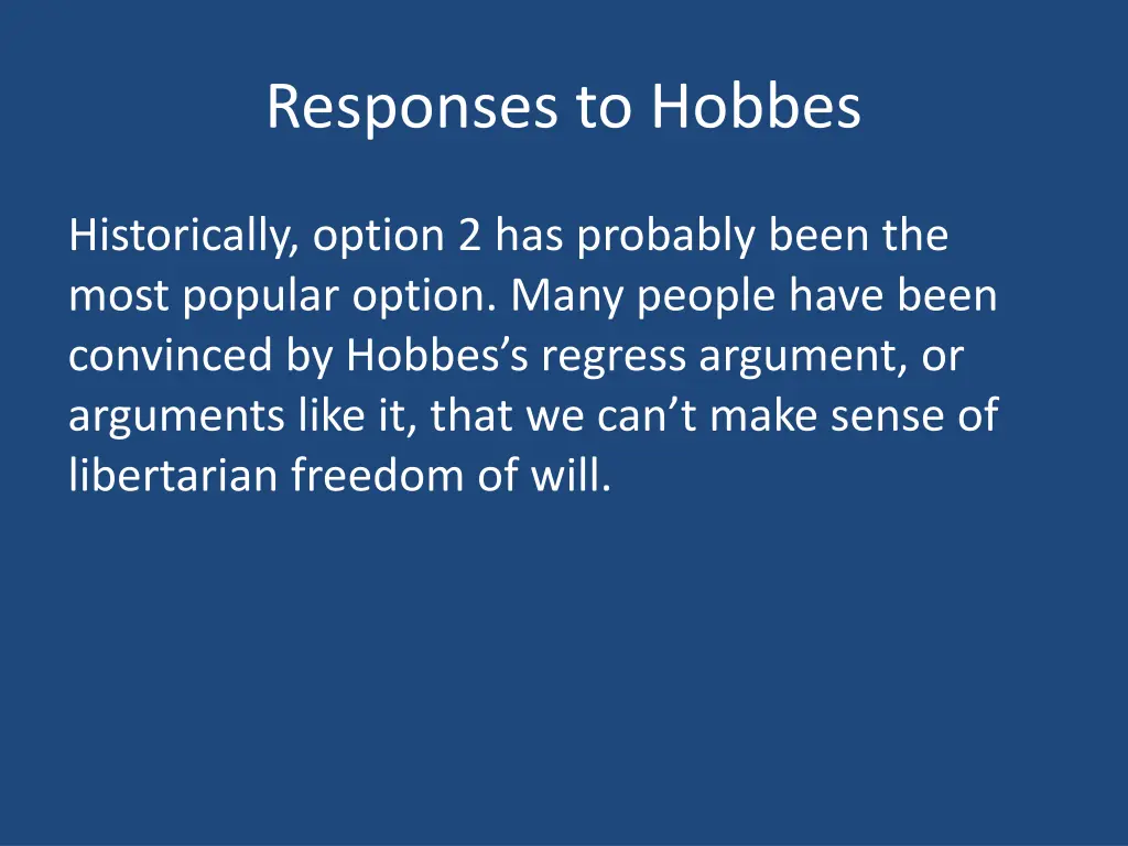 responses to hobbes 1