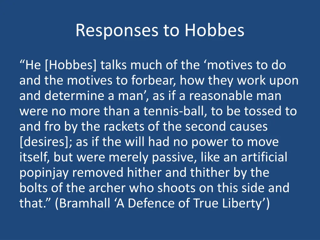 responses to hobbes 3