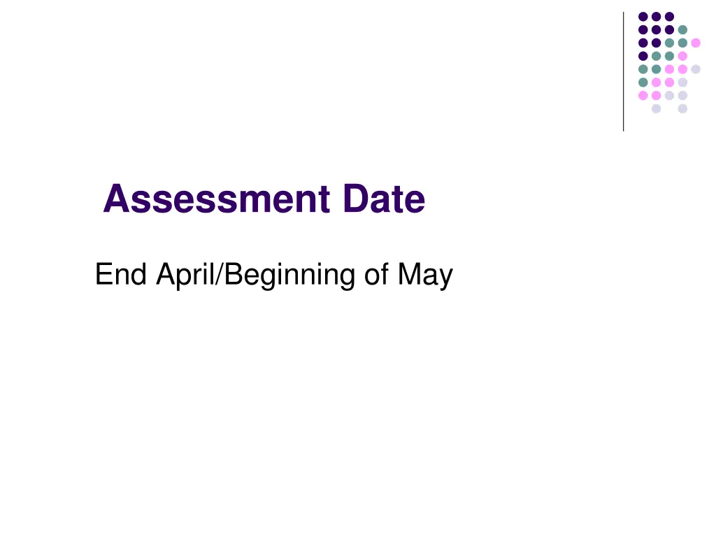 assessment date