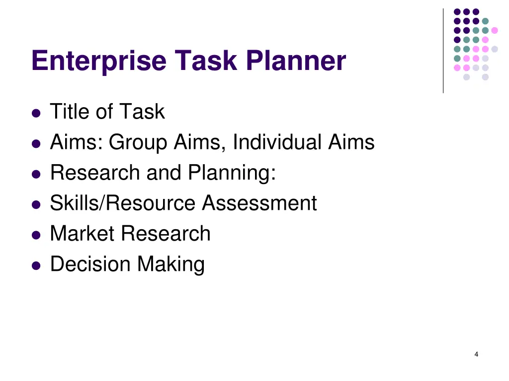 enterprise task planner