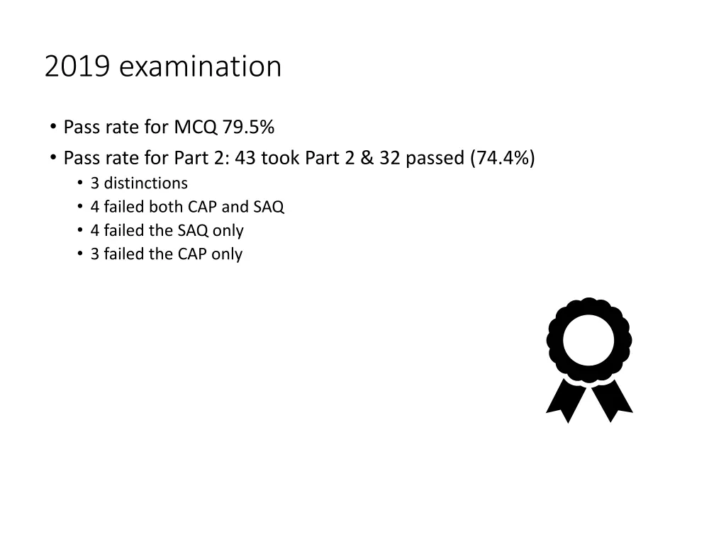 2019 examination