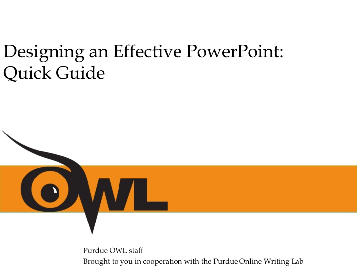 designing an effective powerpoint quick guide