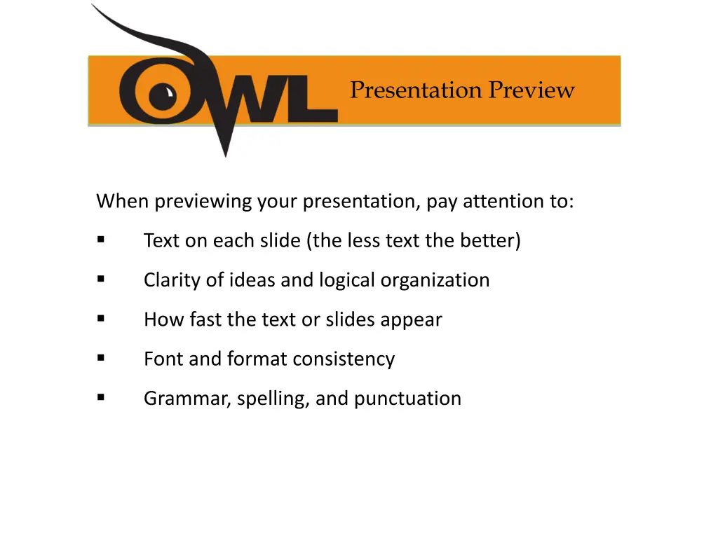 presentation preview